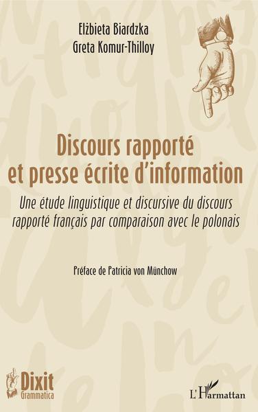 Picture of Discours rapporté et presse écrite d'information