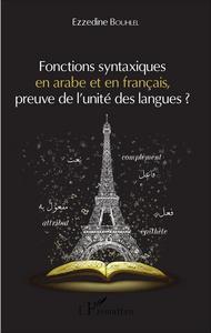 Image de Fonctions syntaxiques en arabe et en français, preuve de l'unité des langues ?