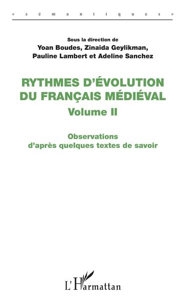 Picture of Rythmes d'évolution du français médiéval