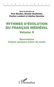 Picture of Rythmes d'évolution du français médiéval