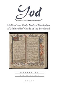 Image de Medieval and Early Modern Translations of Maimonides' Guide of the Perplexed