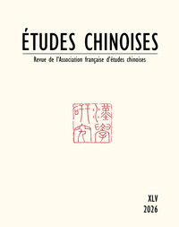 Picture of Études chinoises N°XLV