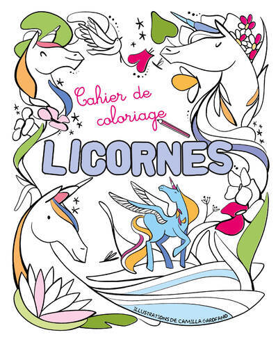 Picture of Cahier de coloriage - Licornes