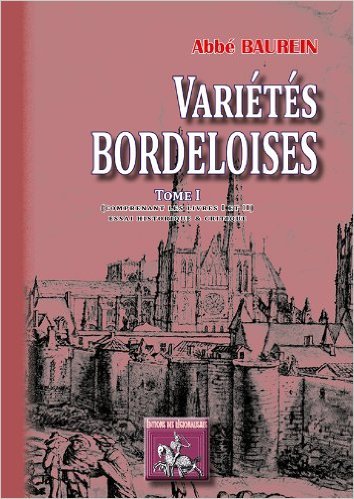 Picture of VARIETES BORDELOISES (TOME I COMPRENANT LES LIVRES I & II)