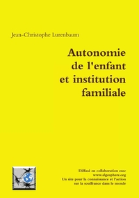 Picture of Autonomie de l'enfant et institution familiale
