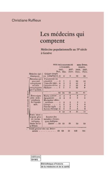Picture of LES MEDECINS QUI COMPTENT : MEDECINE POPULATIONNELLE A GENEVE AU 19E SIECLE