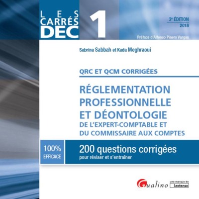 Picture of DEC 1-QRC ET QCM- REGL.PRO.ET DEONTOLOGIE EXPERT COMPTABLE ET COMM.COMPTE. 3E ED