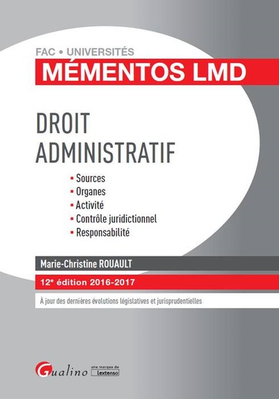 Image de DROIT ADMINISTRATIF - 12ÈME ÉDITION