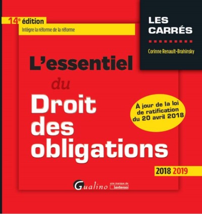 Picture of L'ESSENTIEL DU DROIT DES OBLIGATIONS - 14EME EDITION