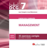 Picture of carrés exos dcg 7 - exercices corrigés de management 2016-2017 - 3ème édition
