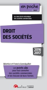 Image de DROIT DES SOCIÉTÉS 2016-2017 - 8ÈME ÉDITION