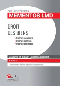 Picture of MÉMENTOS LMD - DROIT DES BIENS - 6ÈME ÉDITION