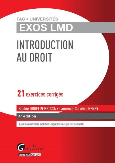 Image de exos lmd - introduction au droit - 4ème édition