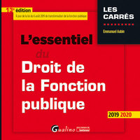 Picture of L'essentiel du droit de la fonction publique