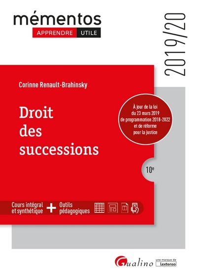 Image de Droit des successions, 10ème édition - 2019/20