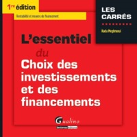 Picture of l'essentiel du choix des investissements et des financements