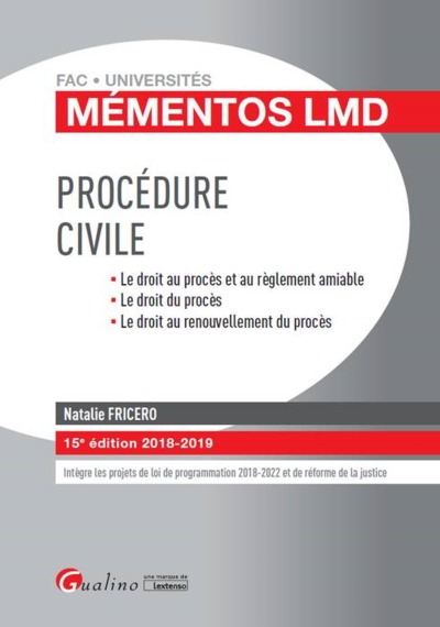 Picture of PROCEDURE CIVILE - 15EME EDITION