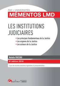 Picture of LES INSTITUTIONS JUDICIAIRES 9EME EDITION