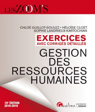 Picture of EXERCICES AVEC CORRIGES DETAILLES - GESTION DES RESSOURCES HUMAINES - 10EME ED