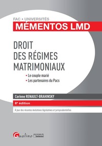 Image de DROIT DES RÉGIMES MATRIMONIAUX 2016-2017 - 8ÈME ÉDITION