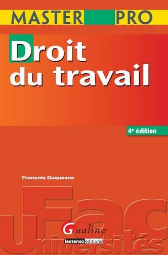 Image de MASTER PRO - DROIT DU TRAVAIL - 4ÈME ÉDITION