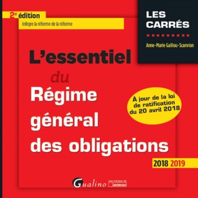 Picture of L'ESSENTIEL DU REGIME GENERAL DES OBLIGATIONS - 2EME EDITION