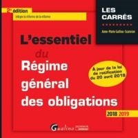 Picture of L'ESSENTIEL DU REGIME GENERAL DES OBLIGATIONS - 2EME EDITION