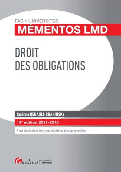 Picture of DROIT DES OBLIGATIONS 14EME EDITION