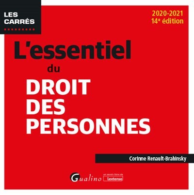 Picture of L'essentiel du droit des personnes