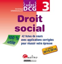 Picture of CARRÉS DCG 3 - DROIT SOCIAL - 6ÈME ÉDITION