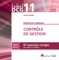 Picture of DCG 11 - EXERCICES CORRIGES - CONTRÔLE DE GESTION 4EME EDITION