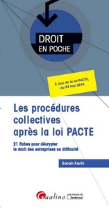 Image de Les procédures collectives après la loi PACTE