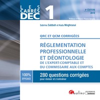 Picture of DEC 1 - QRC et QCM corrigées - Réglementation professionnelle et déontologie del'expert-comptable et du commissaire auxcomptes
