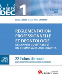 Picture of carrés dec 1 - réglementation professionnelle et déontologie de l'expert-comptab