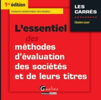 Picture of l'essentiel des méthodes d'évaluation des sociétés et de leurs titres