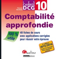 Picture of CARRÉS DCG 10 - COMPTABILITÉ APPROFONDIE - 6ÈME ÉDITION