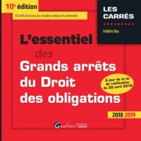 Picture of L'ESSENTIEL DES GRANDS ARRETS DU DROIT DES OBLIGATIONS - 10EME EDITION