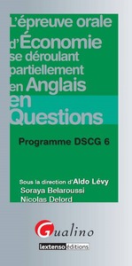 Picture of dscg 6 épreuve d'économie se déroulant partiellement en anglais en questions