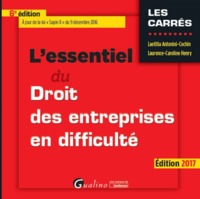 Image de L'ESSENTIEL DU DROIT DES ENTREPRISES EN DIFFICULTÉ - 6ÈME ÉDITION