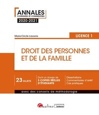 Image de Droit des personnes et de la famille - L1