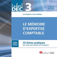 Picture of DEC 3 - LE MEMOIRE D EXPERTISE COMPTABLE - 2EME EDITION - 2019/2020