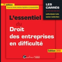 Image de L ESSENTIEL DU DROIT DES ENTREPRISES EN DIFFICULTE 7EME EDITION