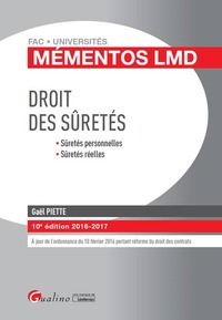Image de DROIT DES SÛRETÉS 2016-2017 - 10ÈME ÉDITION
