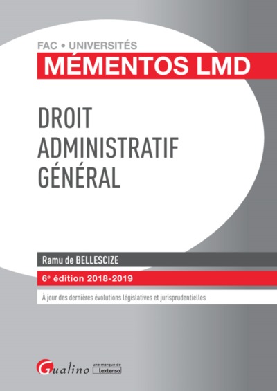 Image de DROIT ADMINISTRATIF GENERAL - 6EME EDITION