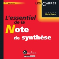 Image de l essentiel de la note de synthese