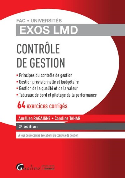 Picture of CONTROLE DE GESTION - 61 EXERCICES CORRIGES 2EME EDITION