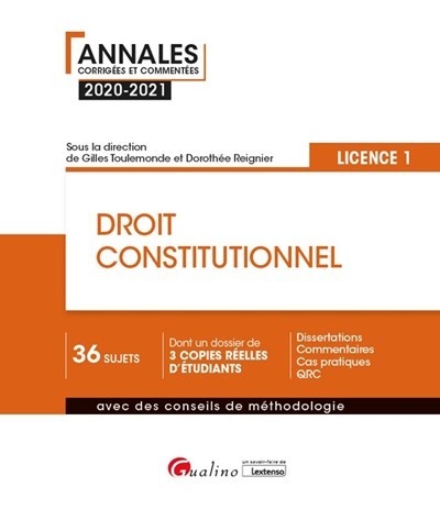 Picture of Droit constitutionnel - L1