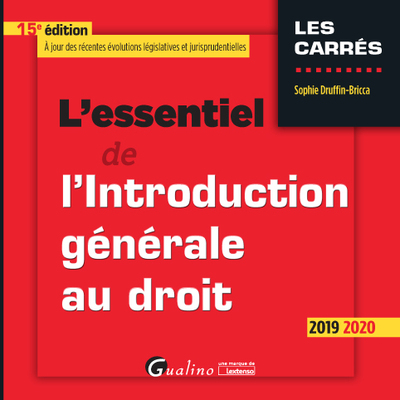 Picture of L'essentiel de l'Introduction générale au droit