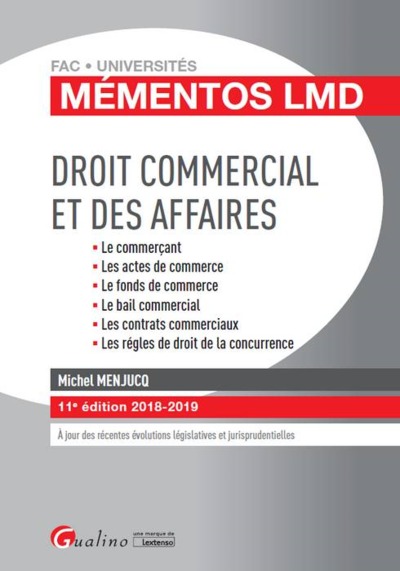 Image de DROIT COMMERCIAL ET DES AFFAIRES 11EME EDITION