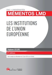 Picture of LES INSTITUTIONS DE L'UNION EUROPÉENNE - 6ÈME ÉDITION